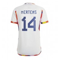 Moški Nogometni dresi Belgija Dries Mertens #14 Gostujoči SP 2022 Kratek Rokav